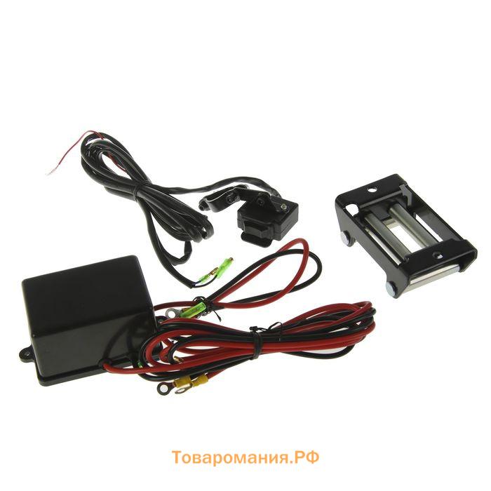 Лебедка электрическая ТУНДРА, 12V, 3000 lb (1.4 т), 1.2 л.с., до 3.3 м/мин, 4.8 мм × 12 м