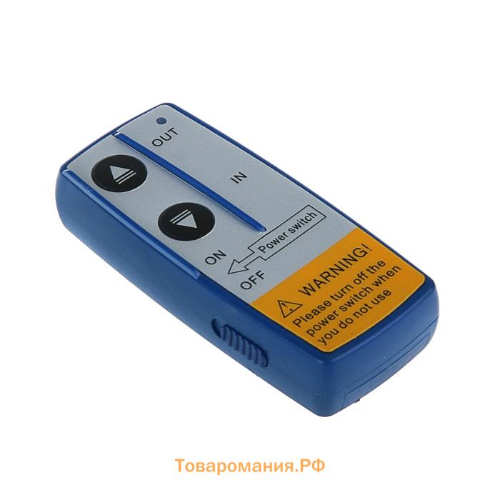 Лебедка электрическая ТУНДРА, 12V, 6000 lb (2.7 т), 3 л.с., до 8.5 м/мин, 7.2 мм × 24 м