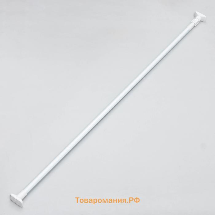 Карниз для ванной , телескопический, 140–260 см, усиленный, белый