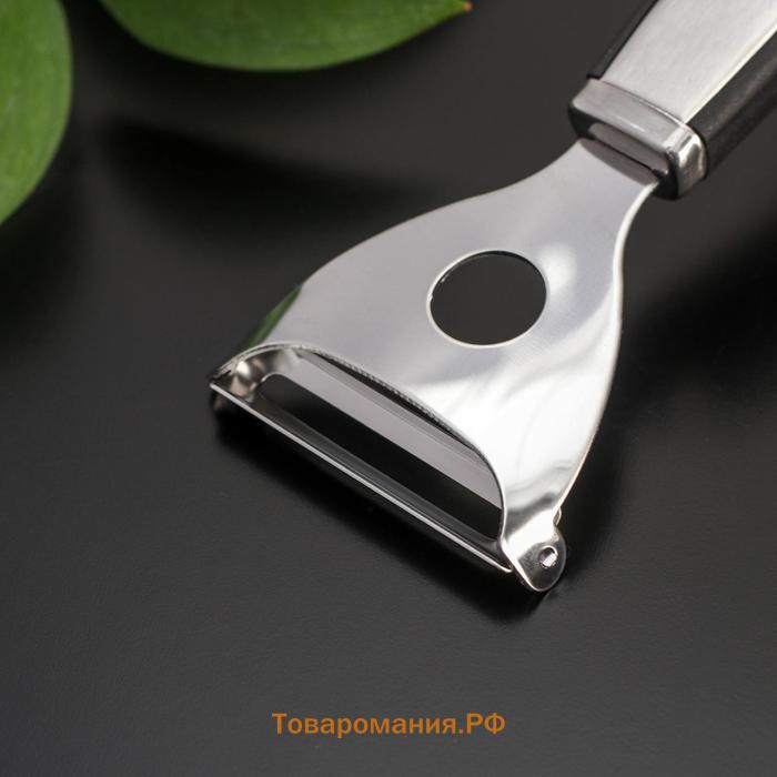 Овощечистка  Blade, 18 см, ручка soft - touch, чёрная