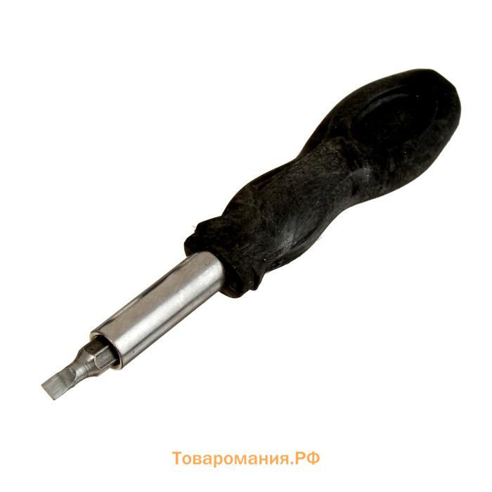 Отвертка с набором бит и головок ЛОМ, пластиковая рукоятка, 36 предметов