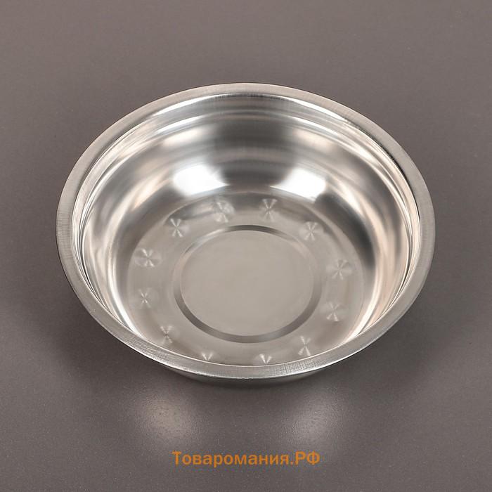 Миска «Мэйли», 1.5 л, 25×6 см, нержавеющая сталь, серебристая