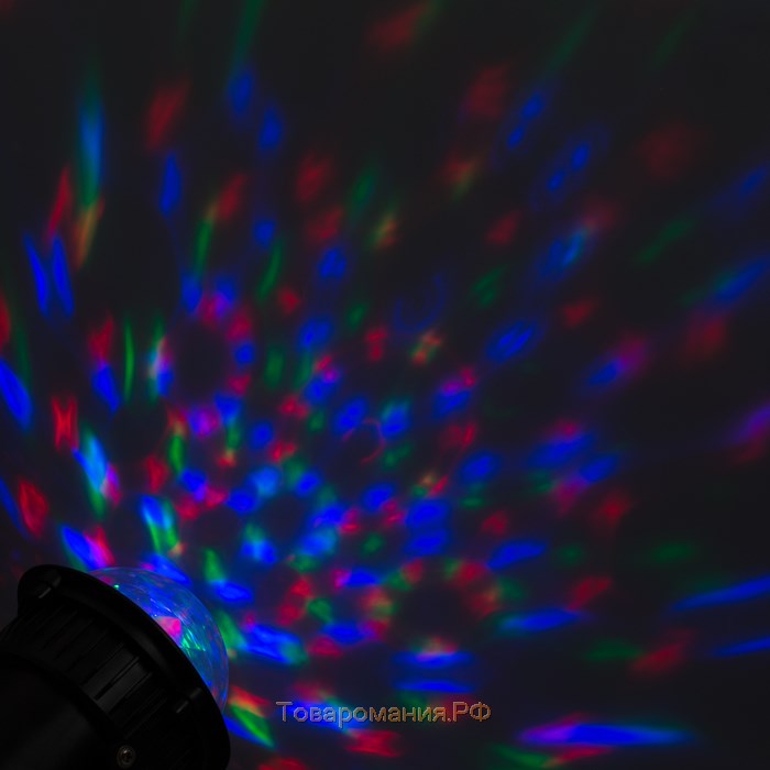 Световой прибор «Хрустальный шар», IP65, свечение RGB, 12 В