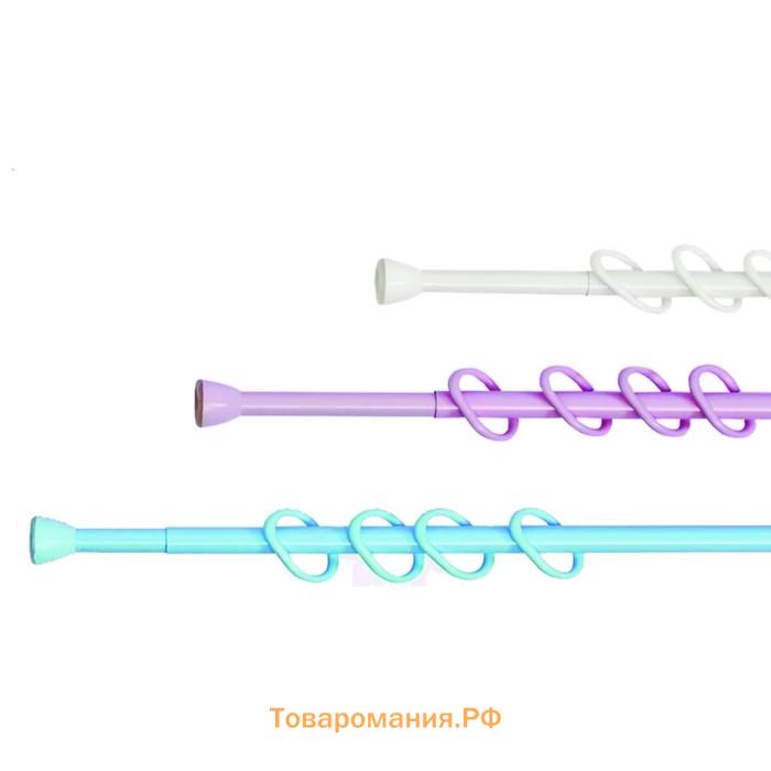 Карниз для ванной, цвет белый