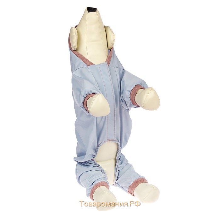 Комбинезон для животных, без подклада, 2XL (ДС 34-36, ОШ 34-36, ОГ 44-48 см), серый