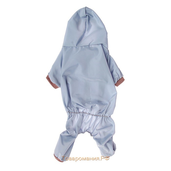 Комбинезон для животных, без подклада, 2XL (ДС 34-36, ОШ 34-36, ОГ 44-48 см), серый