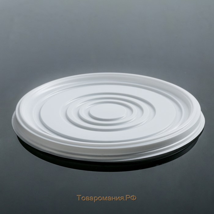 Крышка одноразовая для суповой миски ПС, d=13,5 см, цвет белый