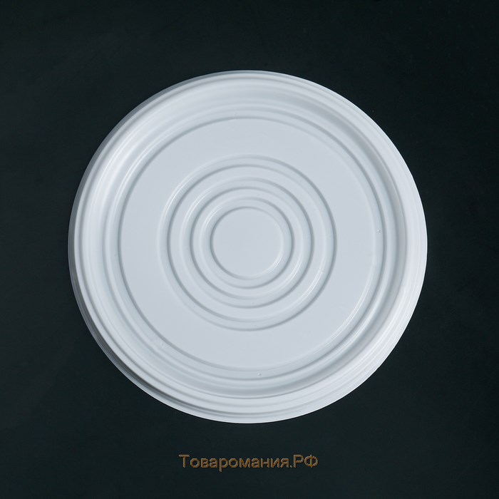 Крышка одноразовая для суповой миски ПС, d=13,5 см, цвет белый