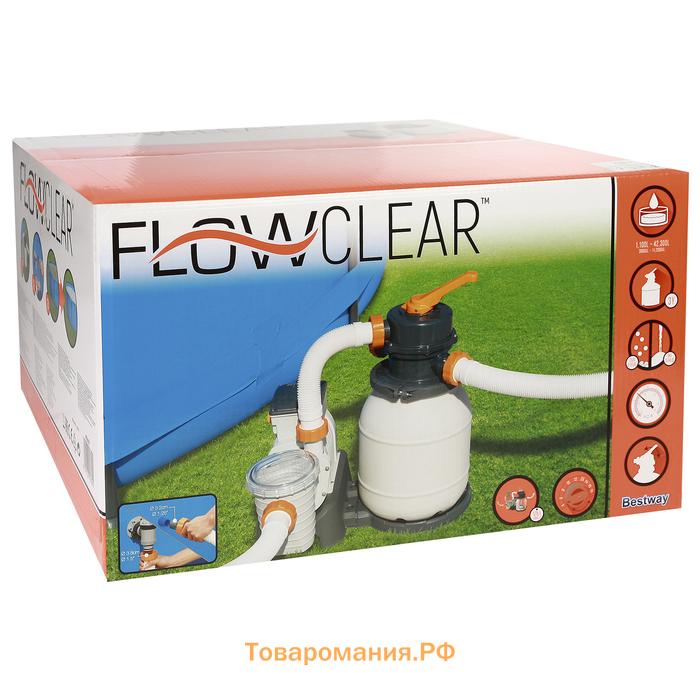 Фильтр-насос Bestway 58497, 220-240V, 6056 л/ч, для бассейна, песочный