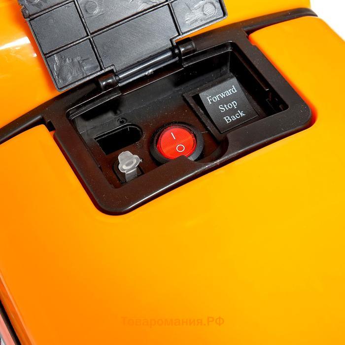 Электромобиль «Экскаватор», ручной привод ковша, световые и звуковые эффекты, цвет оранжевый