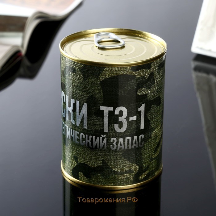 Носки в банке "Носки ТЗ-1." (мужские, цвет черный)