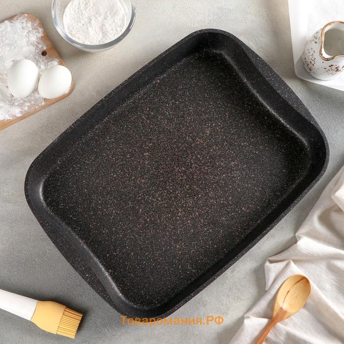 Противень Granit Ultra, 40×29,5×5 см, антипригарное покрытие, цвет чёрный