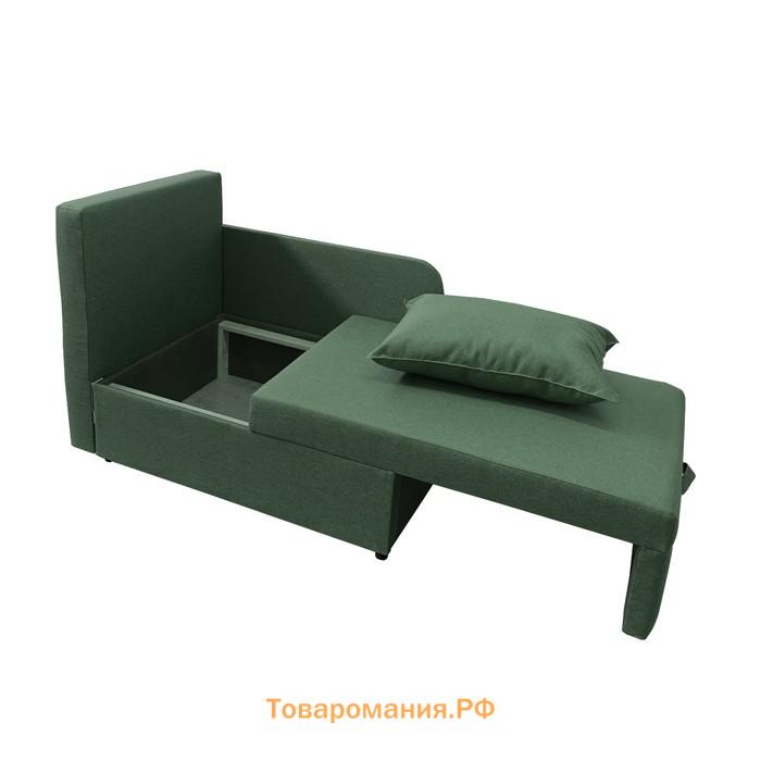 Диван кушетка NEXT NICE, со спальным местом 750×1950 мм, рогожка FOREST