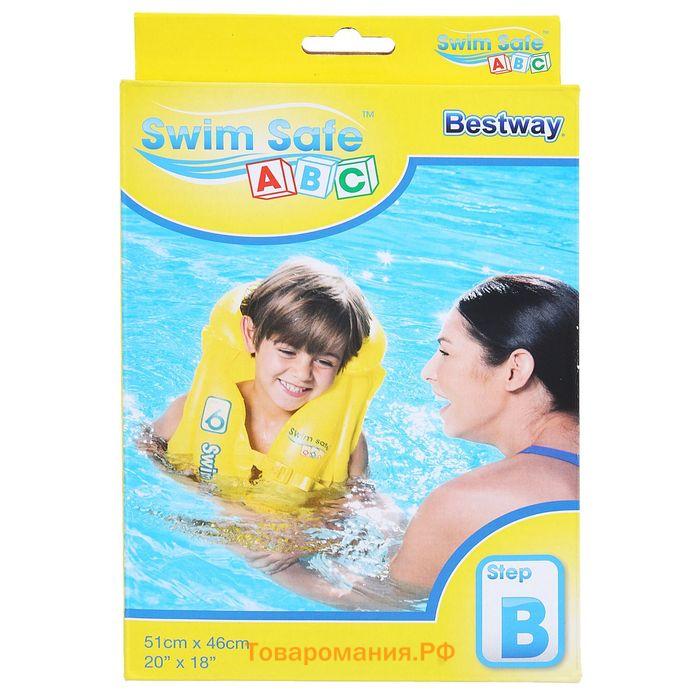 Жилет надувной Swim Safe, ступень B, 51 х 46 см, 3-6 лет, 32034 Bestway