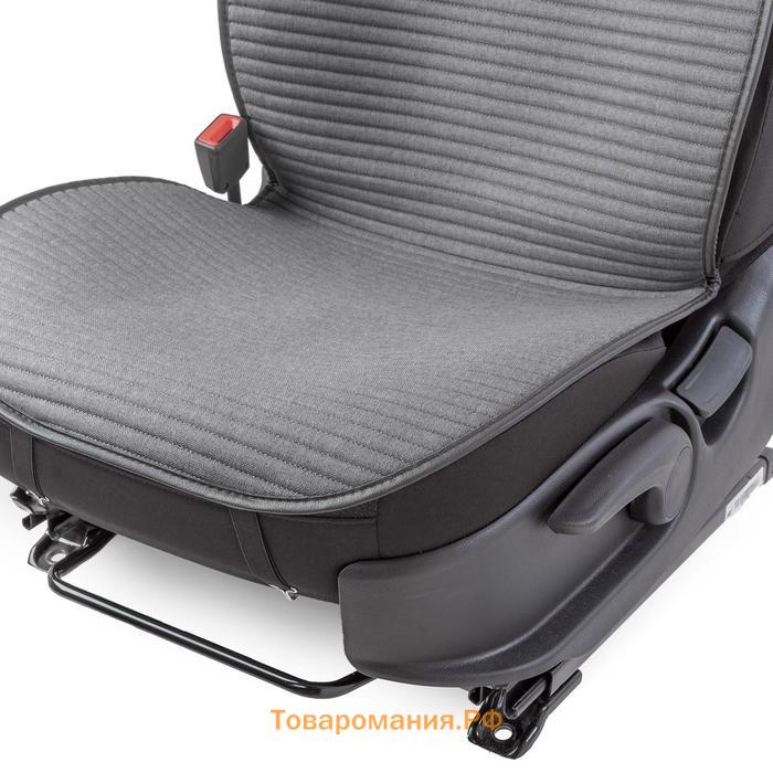 Накидки на передние сиденья Car Performance, 2 шт, fiberflax (лен), серый