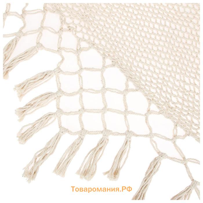Гамак maclay, с каркасом, 100×200 см, бежевый