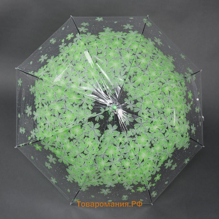 Зонт - трость полуавтоматический «Spring», 8 спиц, R = 46 см, цвет МИКС