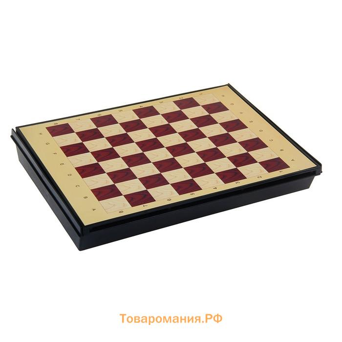 Шахматы магнитные «Шахматы магнитные» с ящиком, пластиковые, 24×18 см