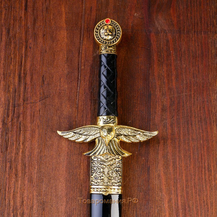 Сув-ое оружие кортик ножны металл золотой орел в виде упора рукояти огранка на ножнах 39 см