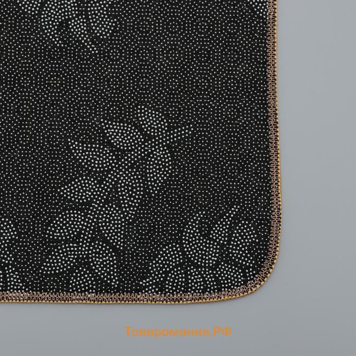 Коврики для ванной и туалета  «Тропический», 3 шт., 50×80 см, 50×40 см, 40×43 см