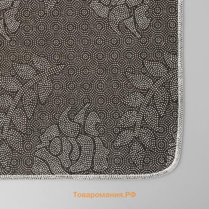 Коврики для ванной и туалета  «Тига», 2 шт., 50×80 см, 50×40 см, форма МИКС