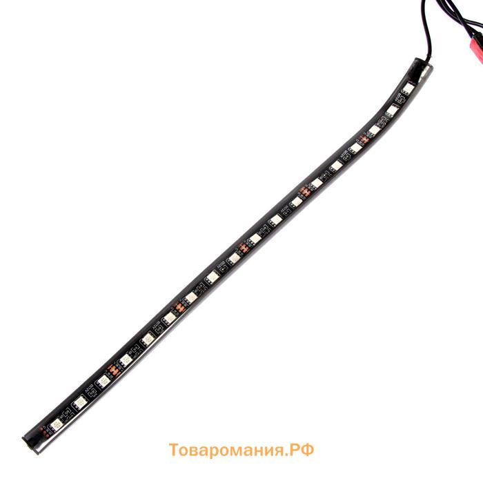 Подсветка салона 18 LEd=5050, 32 см, пульт, светомузыка, мультисвет RGB, 4 шт.