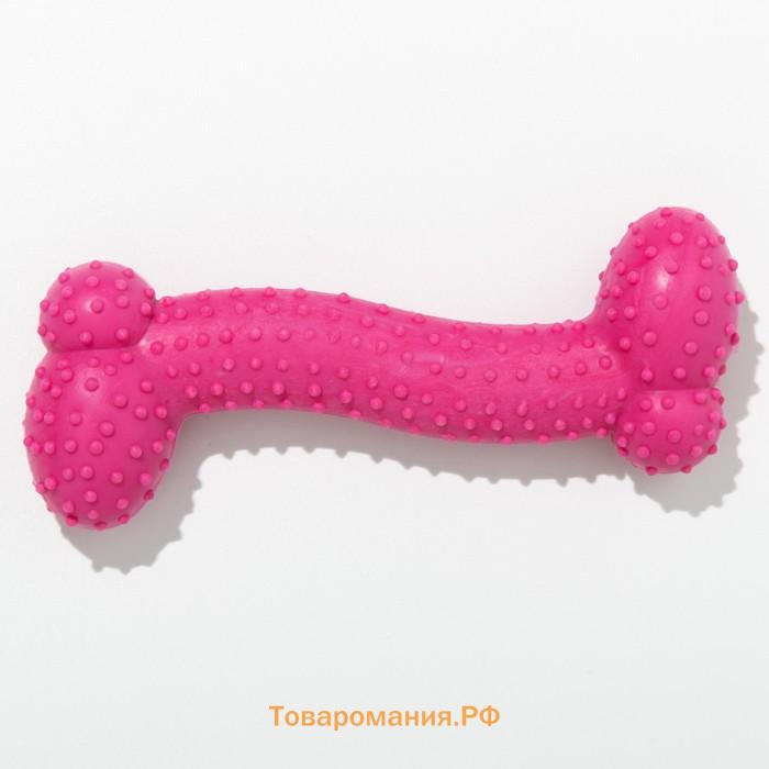 Игрушка жевательная "Любимое лакомство", TPR, 11 х 4 см, розовая