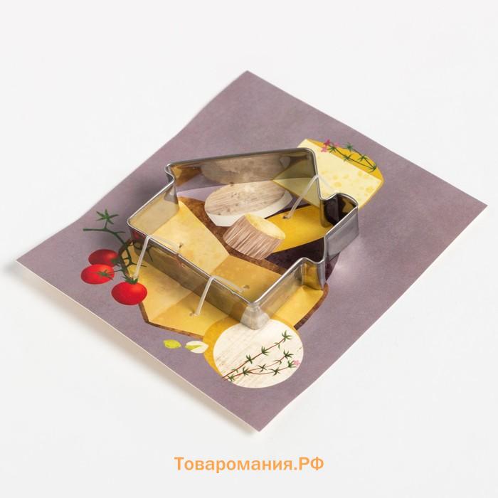 Набор кухонный «Cheese» подставка, полотенце, формочка