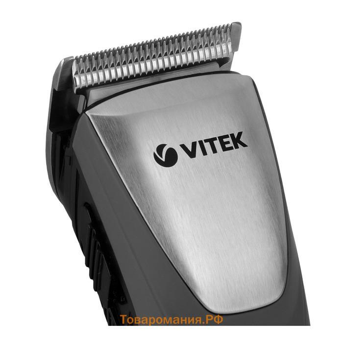 Машинка для стрижки Vitek VT-2571, 12 Вт, 3-12 мм, 2 насадки, АКБ
