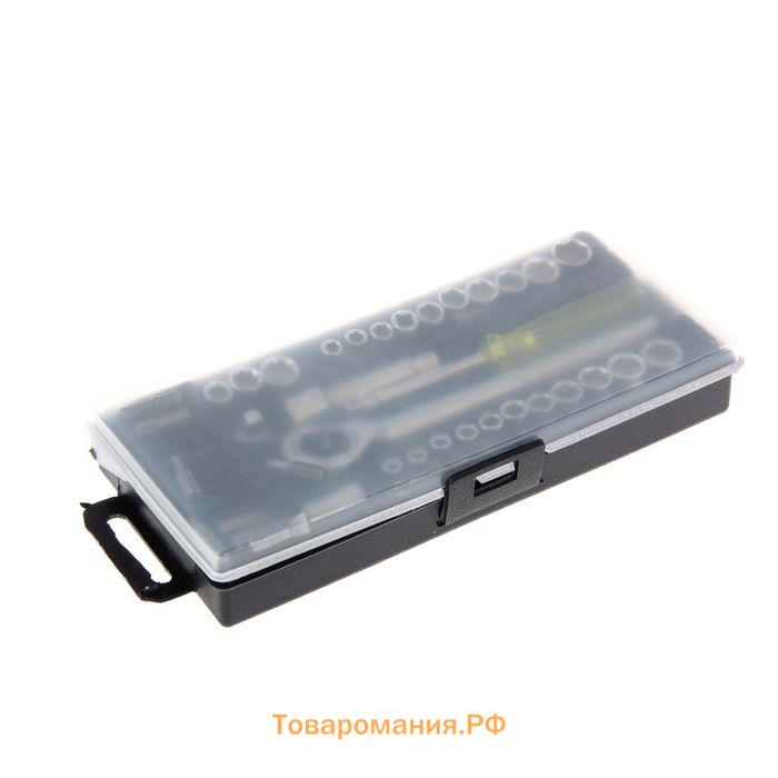 Набор инструментов в кейсе ТУНДРА, универсальный, 1/4" и 3/8", 40 предметов