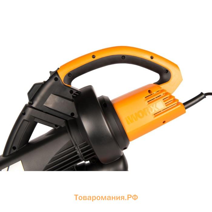 Воздуходув-Садовый Пылесос WORX WG505E, 220 В, 3000 Вт, 335 км/ч, 10 м3/мин