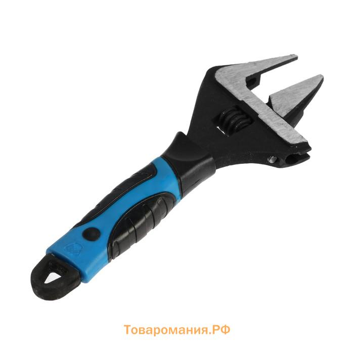 Ключ разводной с очень тонкими губками ТУНДРА, 2К рукоятка, толщина 2.5 мм, до 34 мм, 150 мм