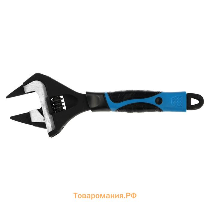 Ключ разводной с очень тонкими губками ТУНДРА, 2К рукоятка, толщина 2.5 мм, до 38 мм, 200 мм