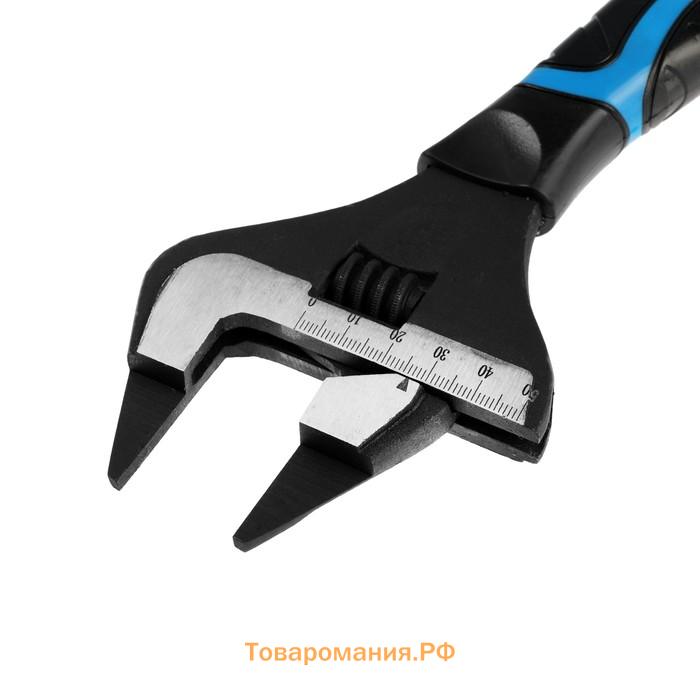 Ключ разводной с очень тонкими губками ТУНДРА, 2К рукоятка, толщина 3.5 мм, до 50 мм, 250 мм