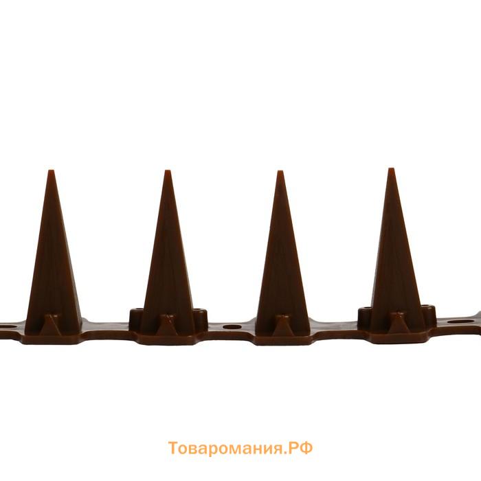 Отпугиватель для птиц, 33×10 см, шипы противоприсадные 39 шт., 3 ряда, Greengo