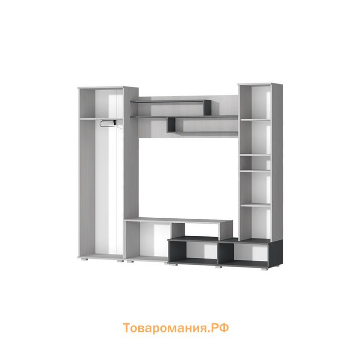 Гостиная Юна, 2200х480х1870, Анкор светлый/Графит