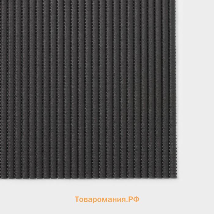 Коврик для ванной и туалета , 65×100 см, серый