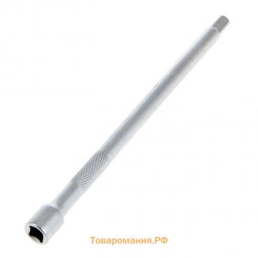 Удлинитель для воротка ТУНДРА, квадрат 1/4", 150 мм, CrV
