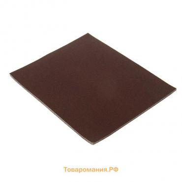 Шкурка шлифовальная в листах ТУНДРА, на тканевой основе водостойкая, 230×280, Р100, 10 шт.