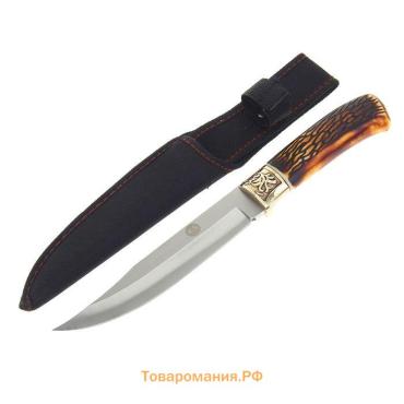 Нож охотничий "Бьёрг" 27,5см, клинок 157мм/3,6мм, с рисунком