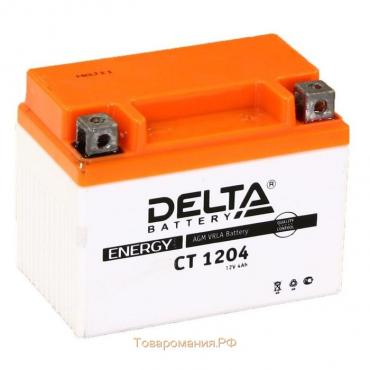 Аккумуляторная батарея Delta СТ1204 (YB4L-B, YB4L-A, YTX4L-BS) 12 В, 4 Ач обратная (- +)