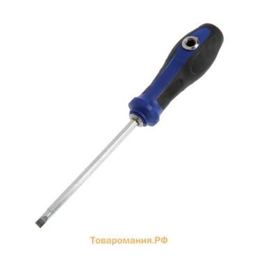 Отвертка комбинированная ТУНДРА, 3 в 1, магнит, двухкомпонентная рукоятка, PH2/SL6×125 мм