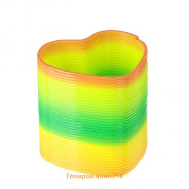 Пружинка-радуга «Давай играть», форма сердце, d = 5 см