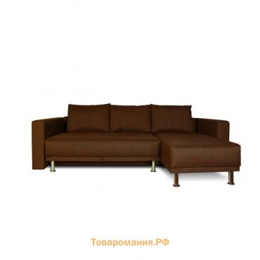 Диван угловой NEXT, с подлокотниками, обивка Coffee