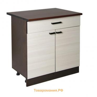 Шкаф напольный «Мальва. Н800-1Я», 800×450×840 мм, цвет венге/лоредо