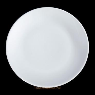 Тарелка фарфоровая «Универсал», d=17,5 см, белая