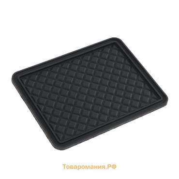 Коврик противоскольязщий 18×14 см, с бортом, черный