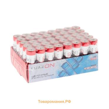 Набор батареек алкалиновых (щелочных) Luazon, AA, LR6, 40 штук