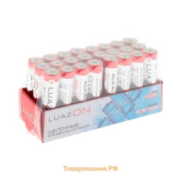 Набор батареек алкалиновых (щелочных) Luazon, AAA, LR03, 24 штуки