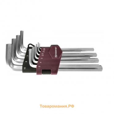 Набор ключей торцевых HK10S Thorvik 53034, шестигранных, H1.5-H10, 10 предметов